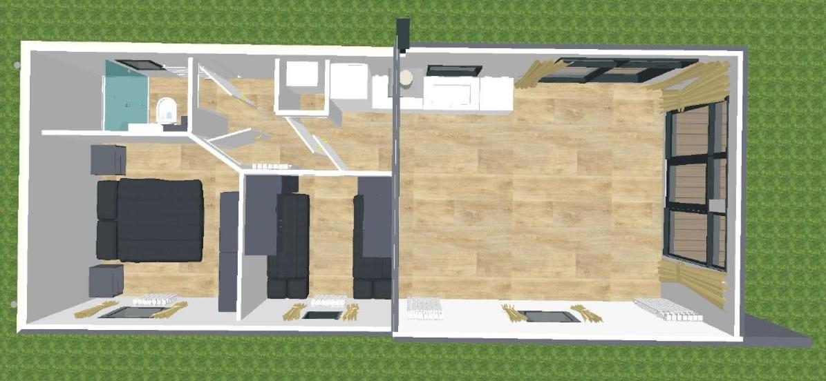 Recreatiepark Jachthaven De Veerstal Lathum - Luxe Chalet Eksteriør billede